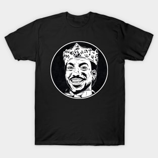 PRINCE AKEEM - Coming to America (Circle Black and White) T-Shirt